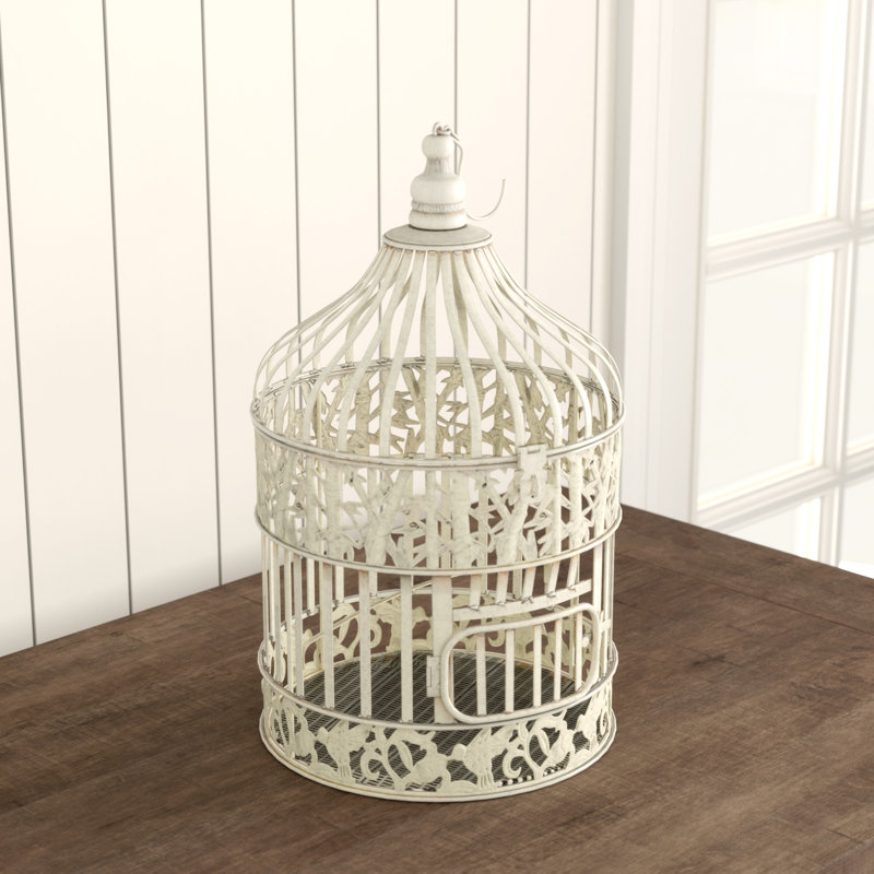 Lark Manor™ Burnham Metal Decorative Bird Cage & Reviews | Wayfair